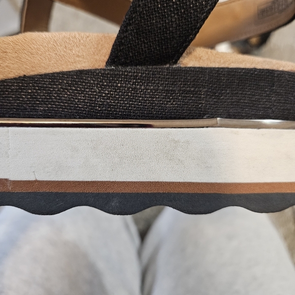 Vionic Kellyn Black Strappy Leather Platform Sandals 9 - Picture 7 of 13